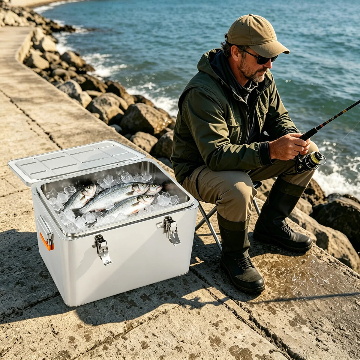 Double Wall Insulated Stainless Steel Beverage Cooler Tub