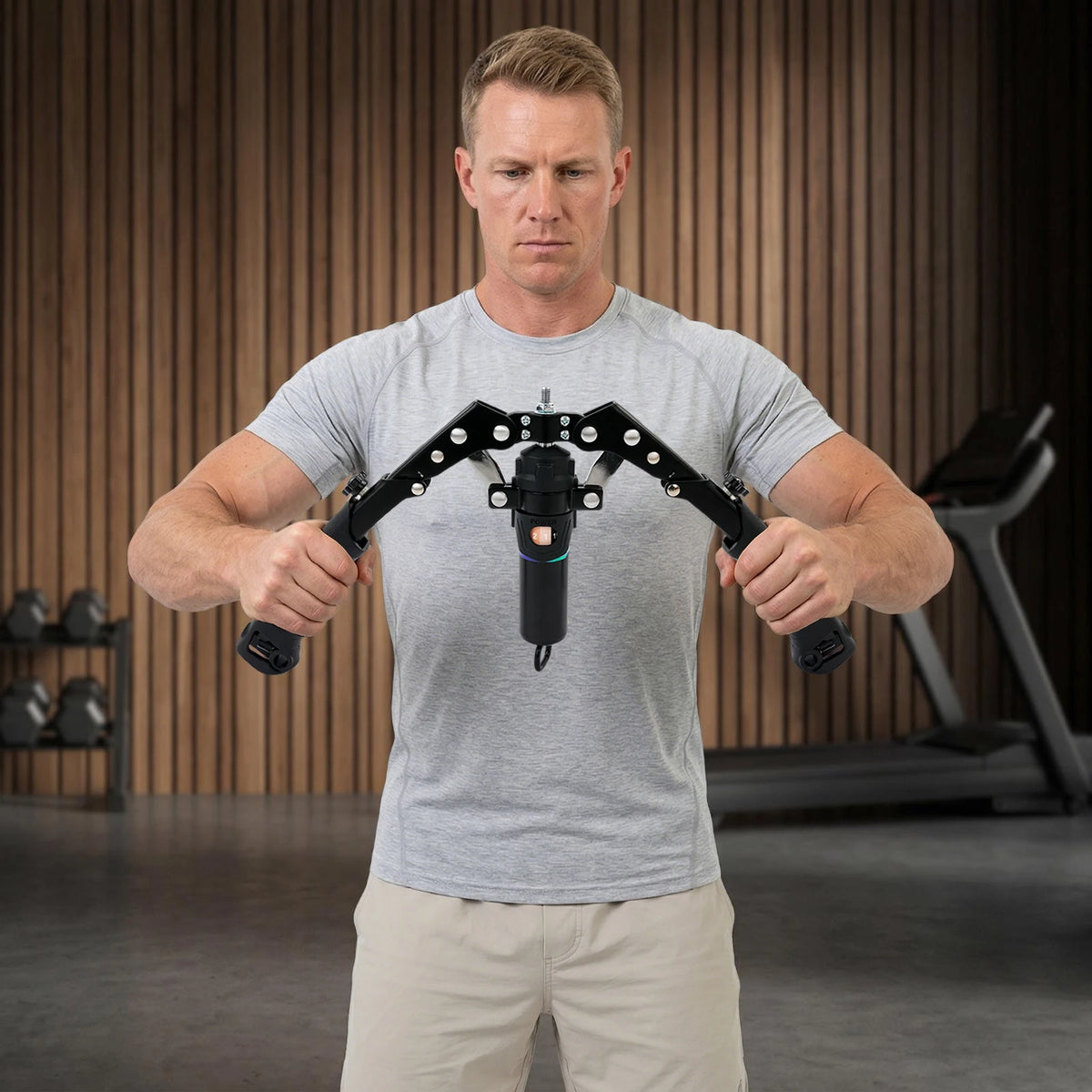 Hydraulic Power Twister Adjustable Chest Expander Upper Body Strength Trainer