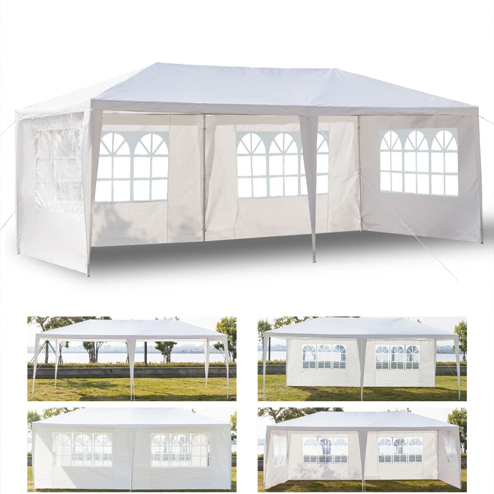 Waterproof Outdoor Party Tent With Removable Sidewalls Clear Church Windows