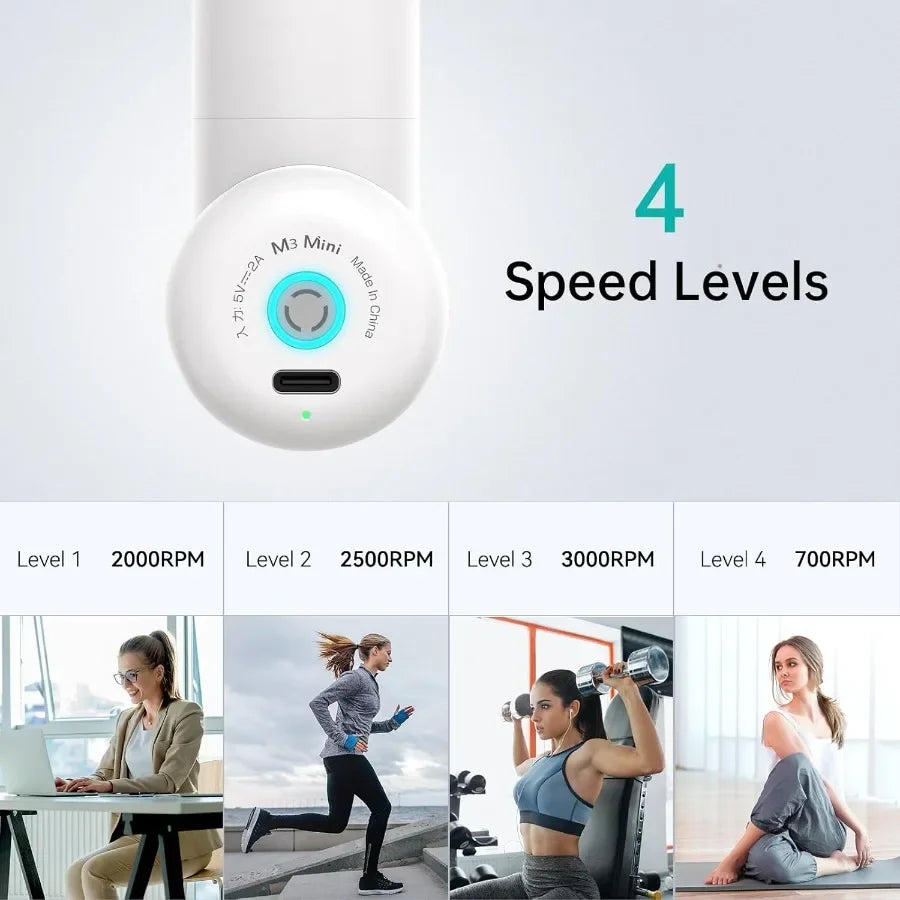 Rechargeable Mini Massage Gun For Back Pain Relief