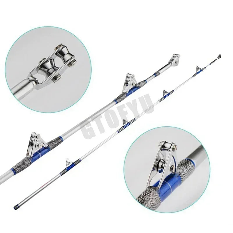 GTOFYU Heavy Duty Deep Sea Tuna Shark Trolling Fishing Rod