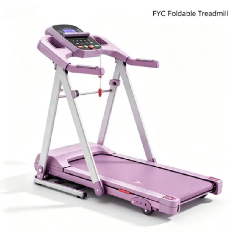 Foldable Electric Treadmill With LCD Display And Adjustable Incline