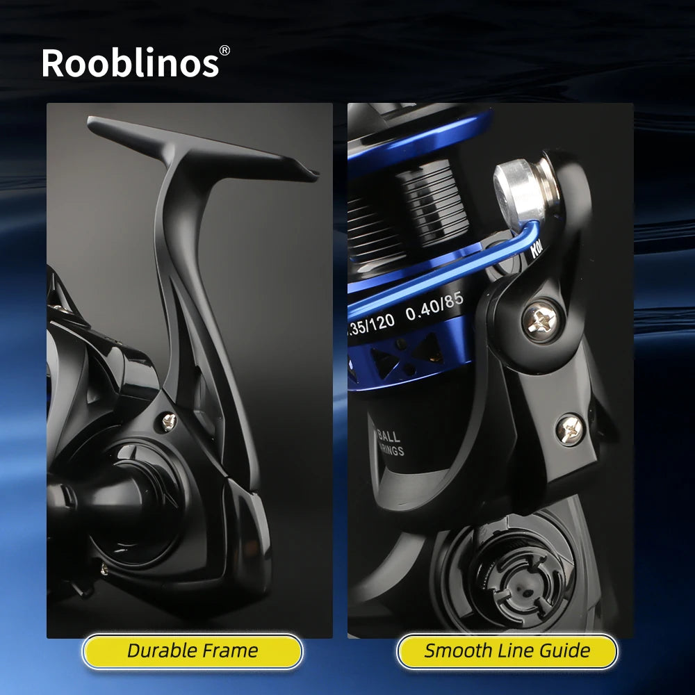Rooblinos Easting Spinning Fishing Reel Metal Spool