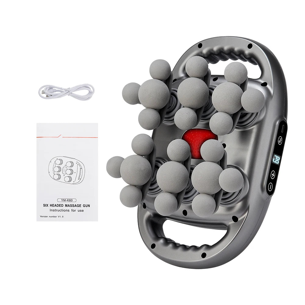 Foreverlily 22 Head Fascia Gun High Frequency Vibration Body Massager