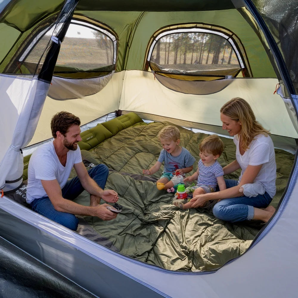 Night Cat Automatic Waterproof Camping Tent With Porch And Rainfly