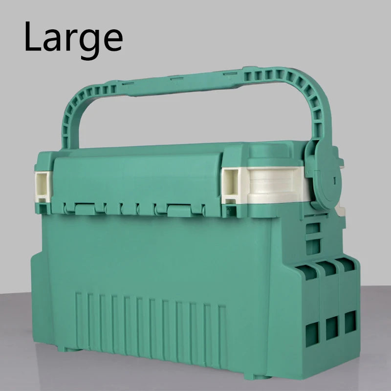 Multifunctional Fishing Tackle Box With Bait Storage And Rod Holder