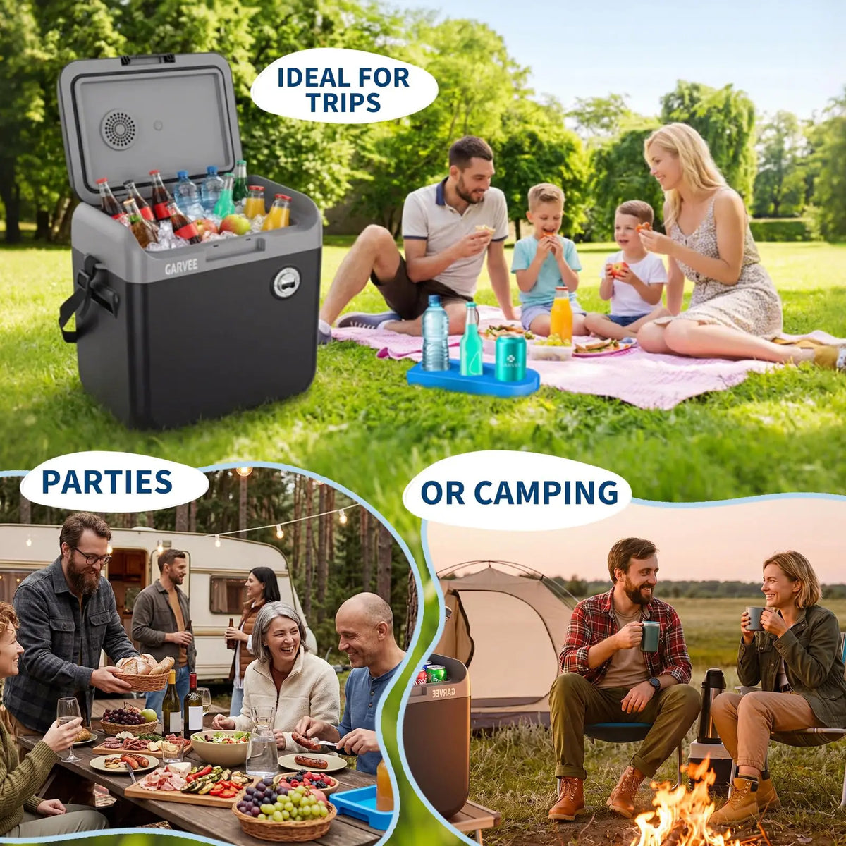 HiMISS Thermoelectric Car Fridge Cooler Warmer Portable 12V 110V
