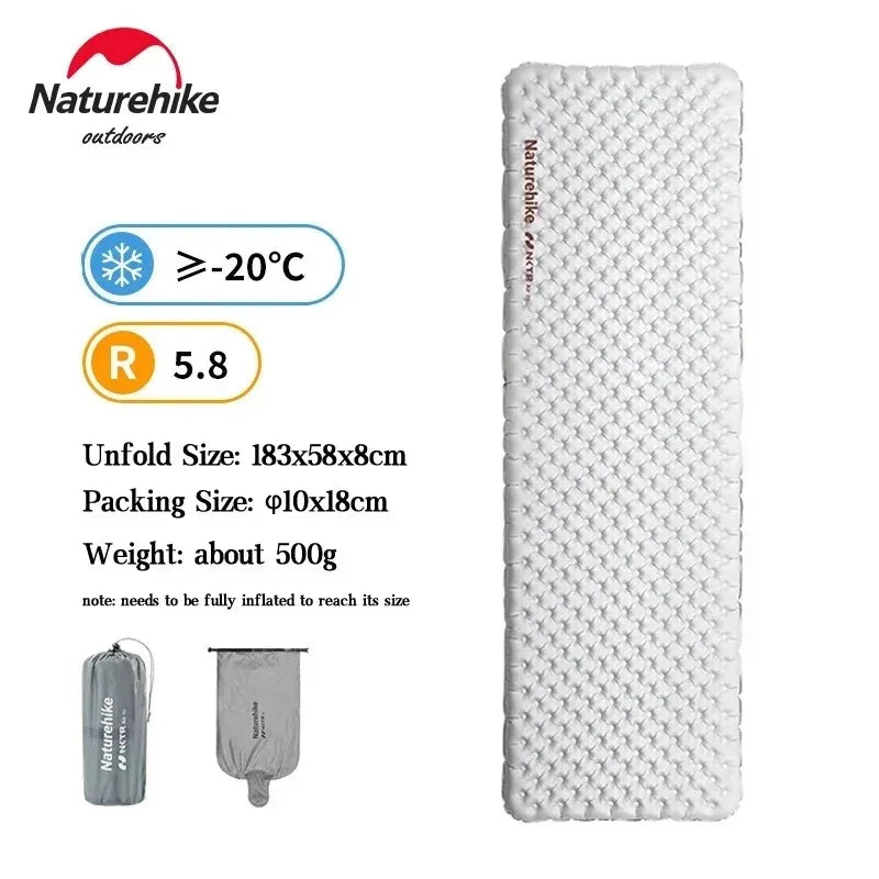 Naturehike Ultralight Inflatable Camping Sleeping Pad Moistureproof Mat