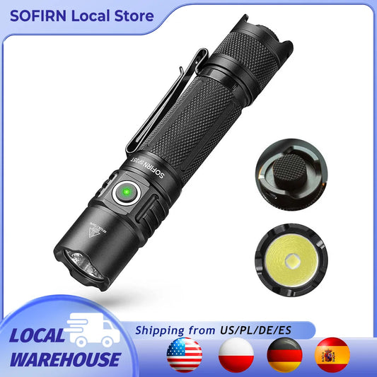 Sofirn SP35T 3800 Lumens Tactical USB Rechargeable Flashlight