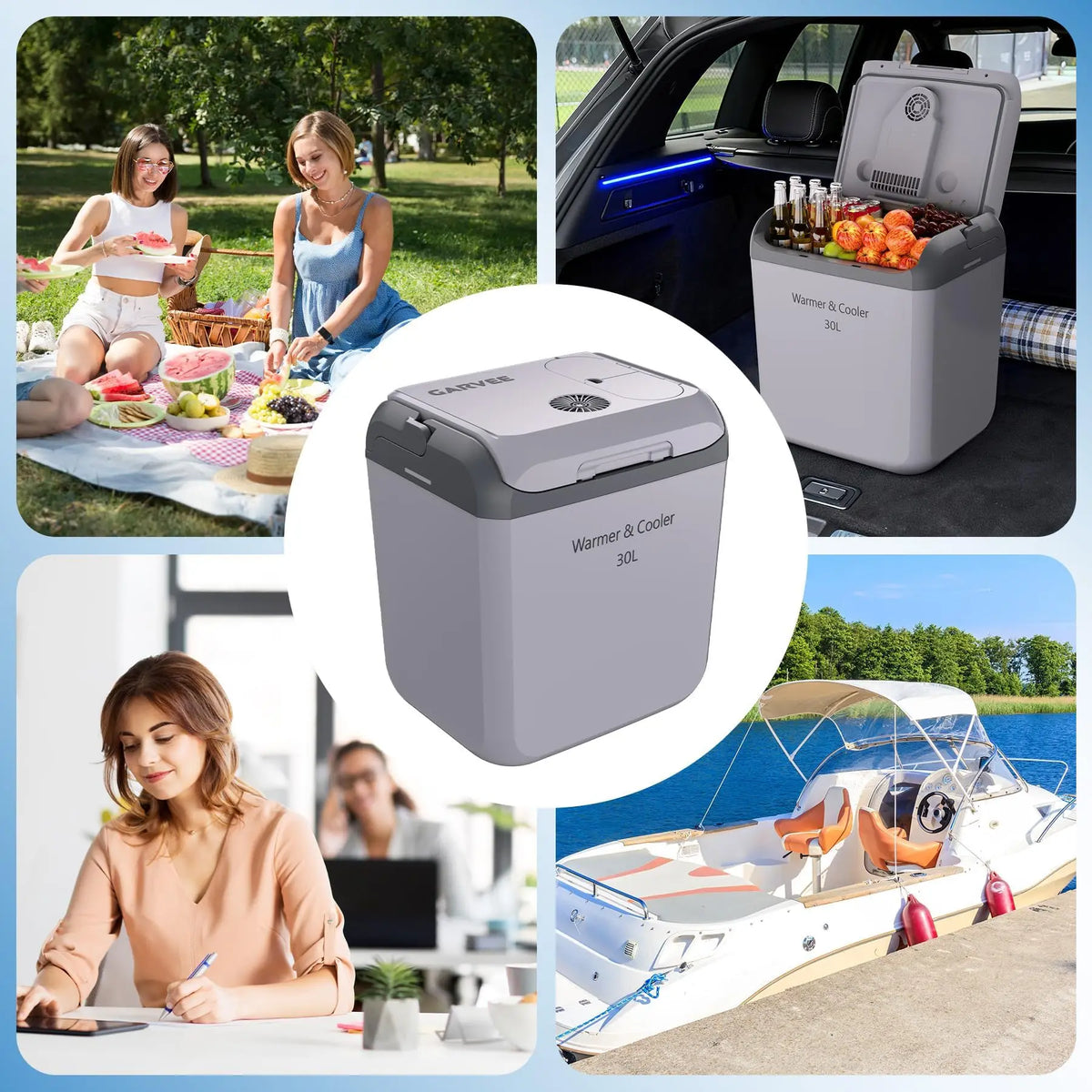 HiMiss Portable Thermoelectric Car Fridge Cooler Warmer Camping
