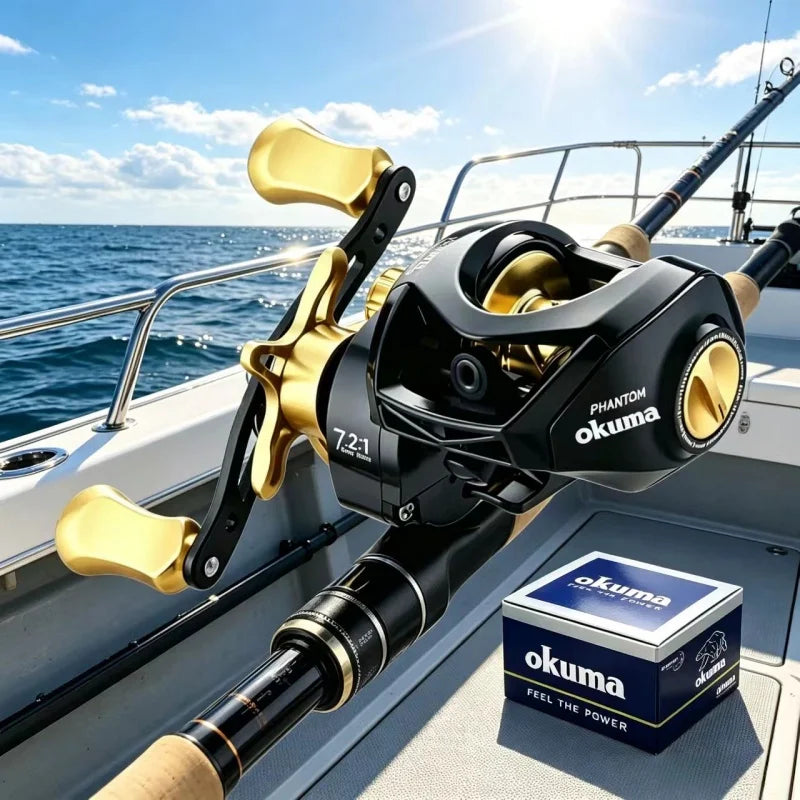 OKUMA Baitcast Reel for Bass Freshwater and Ocean Fishing