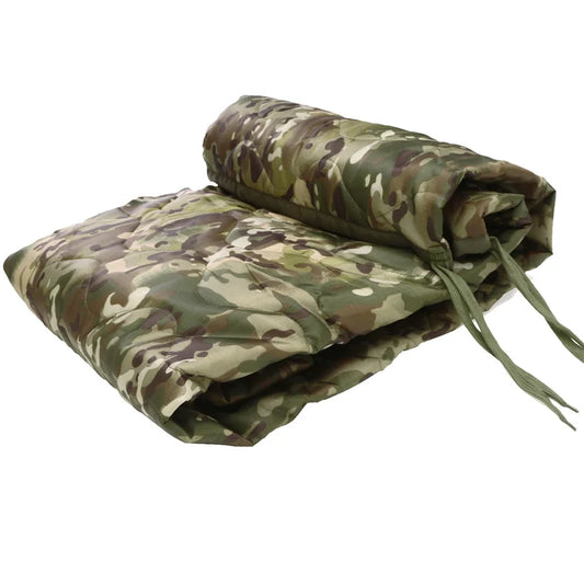 Tactical Army Poncho Liner Camouflage Water Repellent Woobie Blanket