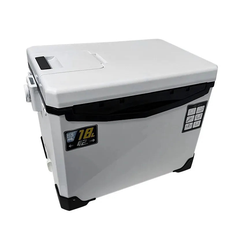 LEYDUN Portable Fishing Cooler Box With Tackle Storage