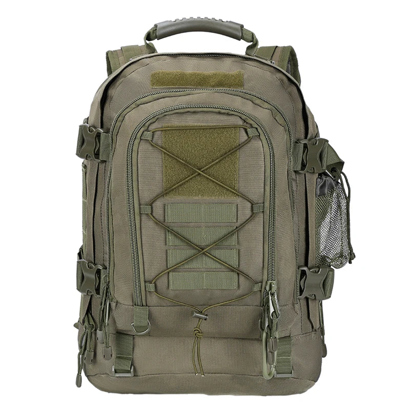 LQARMY 65L Outdoor Tactical Backpack Men Unisex Durable Nylon Hiking Bag