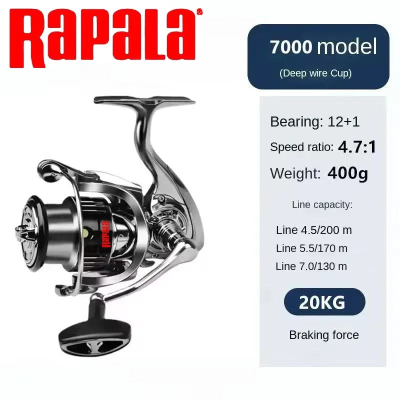 Rapala Spinning Fishing Reel For Saltwater With Aluminum Spool