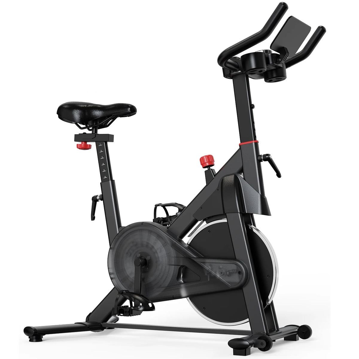 LACUFFY Magnetic Resistance Stationary Exercise Bike for Home Workouts