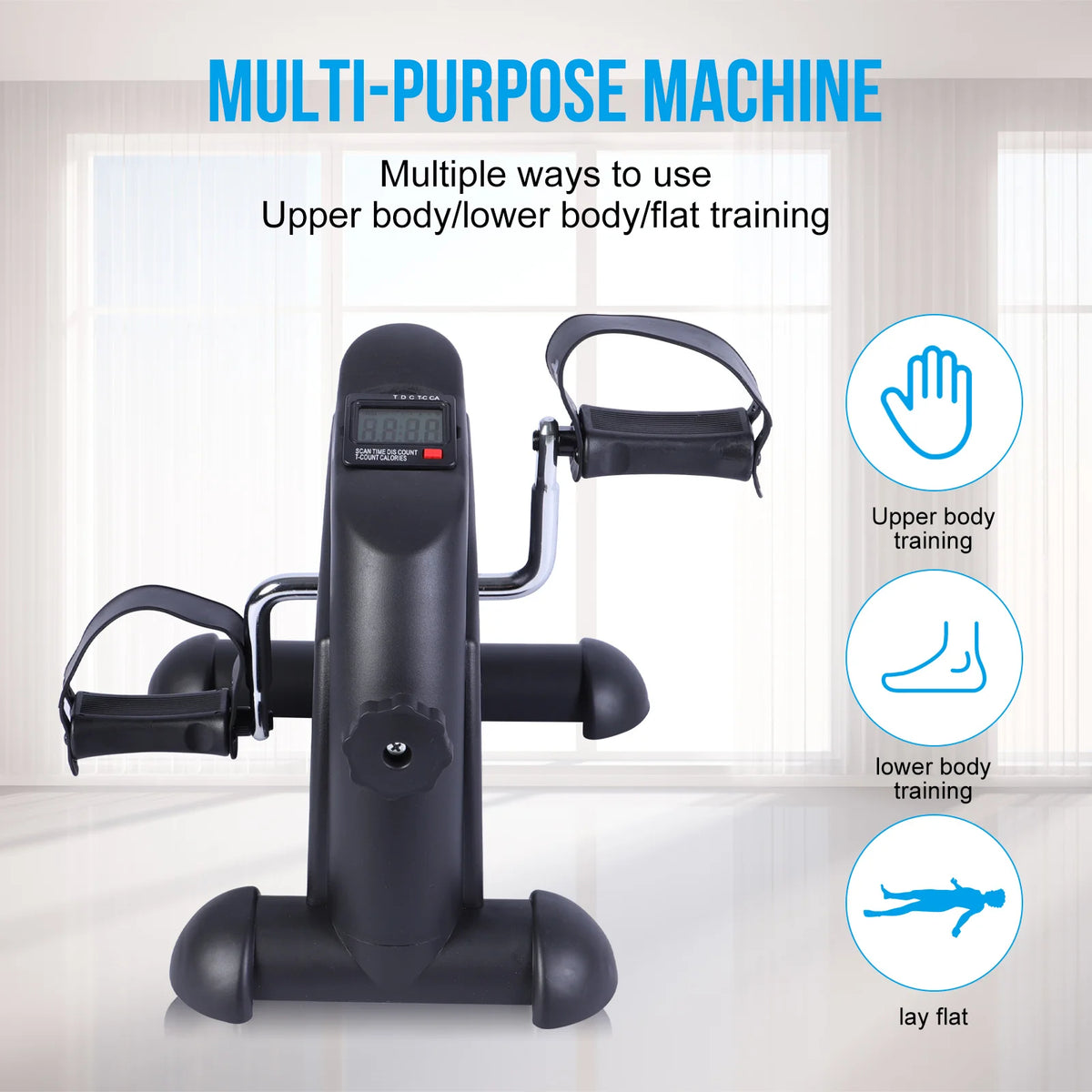 Multifunctional Under Desk Pedal Exerciser Bike With LCD Screen Display