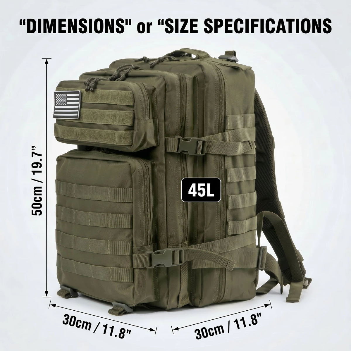 ReFire Gear Durable Tactical Fishing Backpack With Molle Pockets