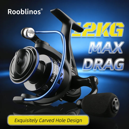 Rooblinos Easting Spinning Fishing Reel Metal Spool