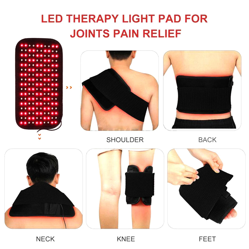 Infrared Led Light Therapy Portable Heating Pad For Pain Relief