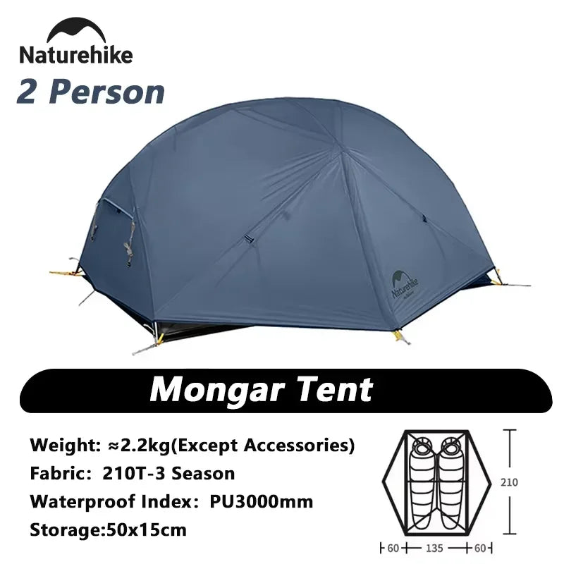 Naturehike Mongar Waterproof Ultralight Double Camping Tent Backpacking