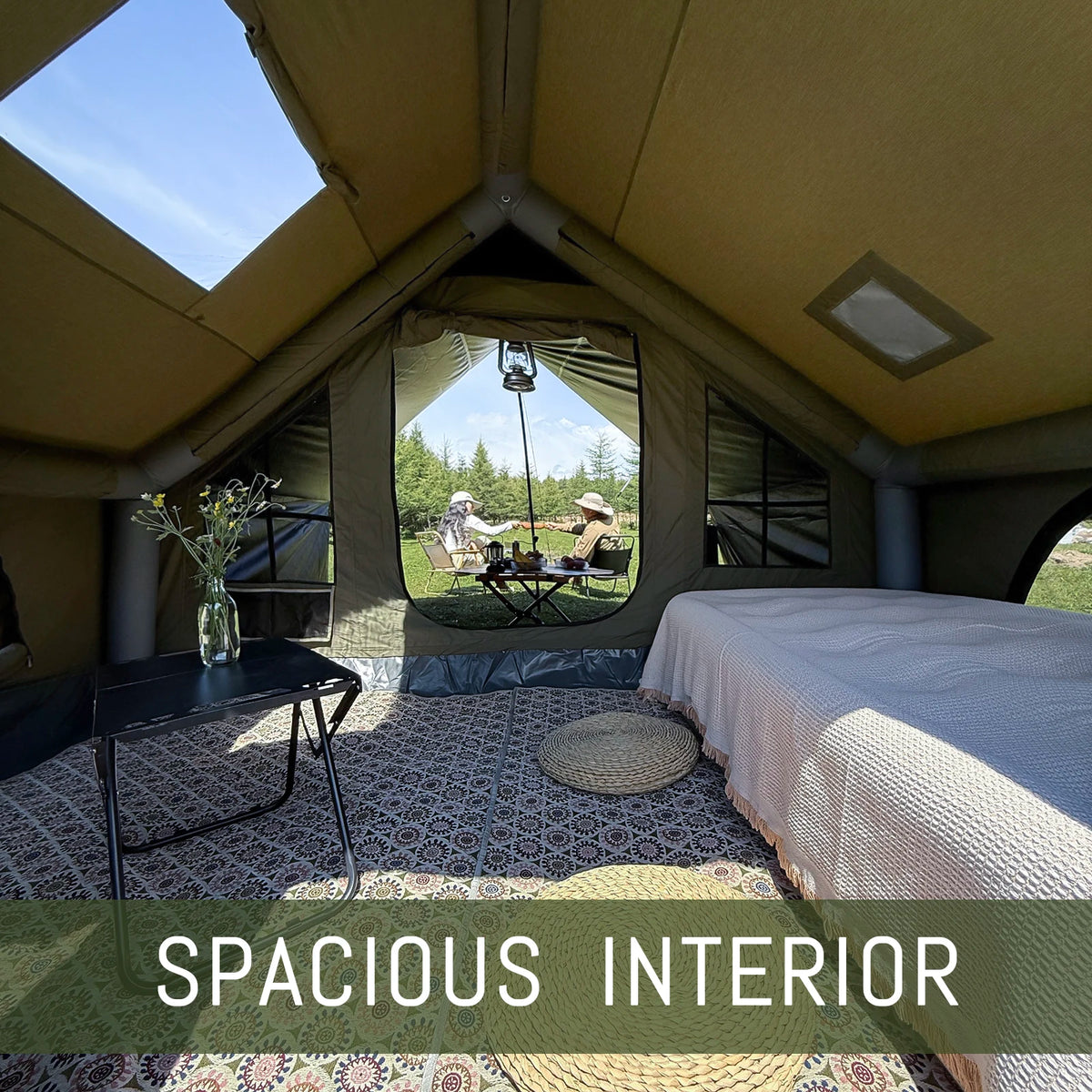 Pakicetus Inflatable Luxury Glamping Tent With Roof Window