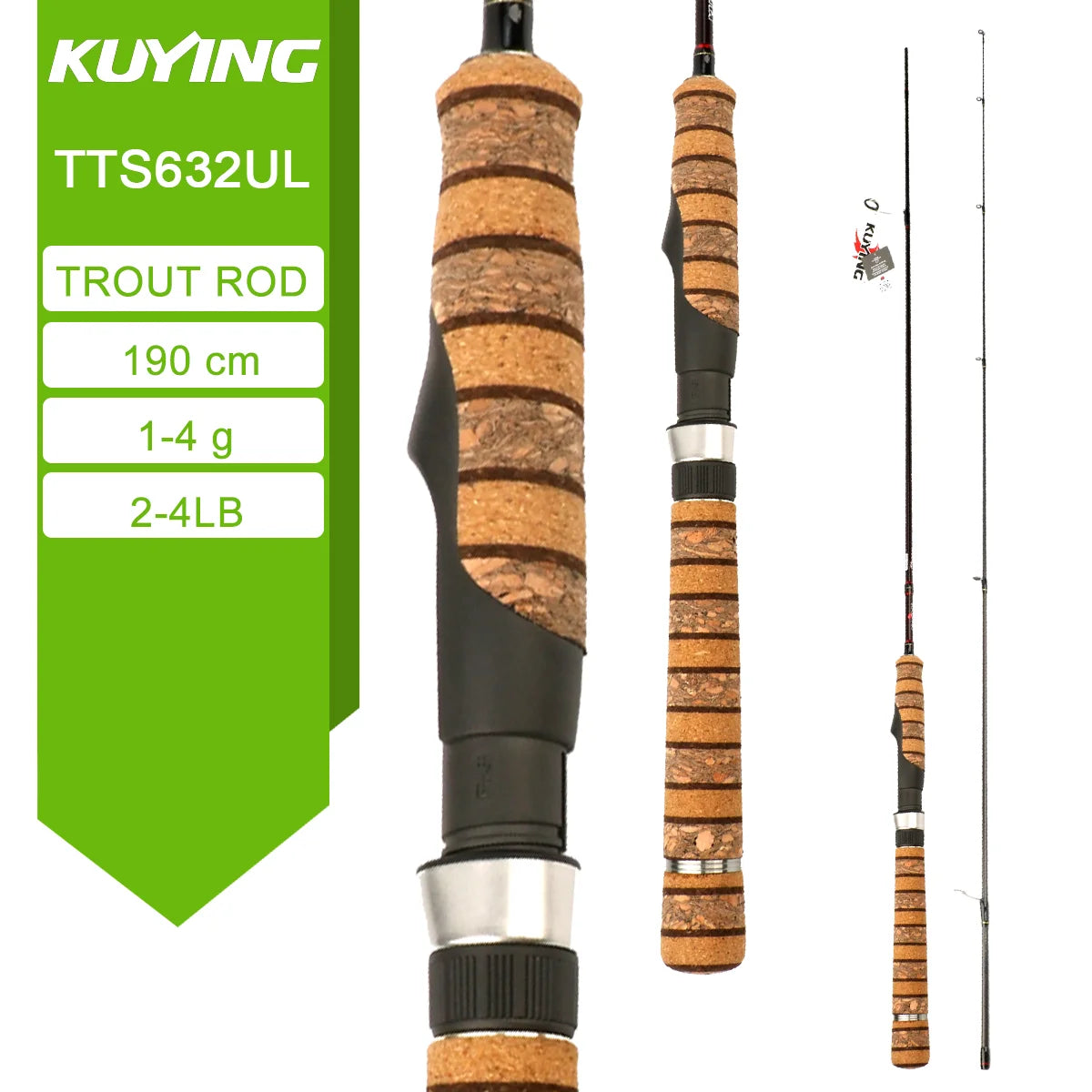 Kuying Teton Carbon Spinning Casting Fishing Lure Rod