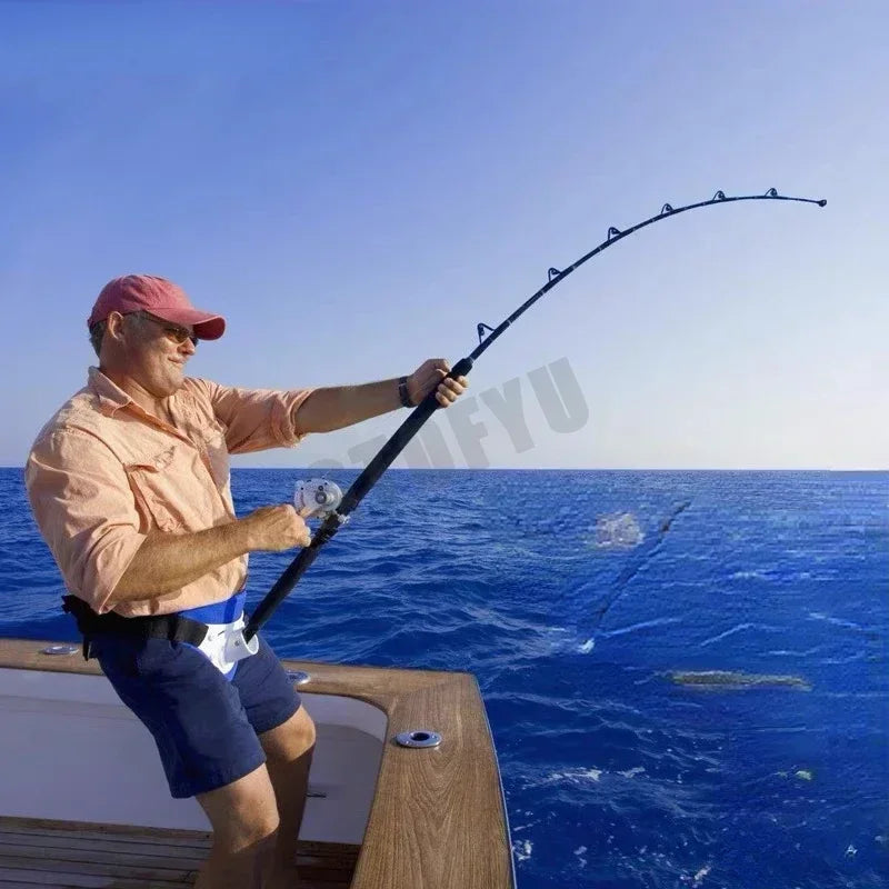 GTOFYU Heavy Duty Deep Sea Tuna Shark Trolling Fishing Rod