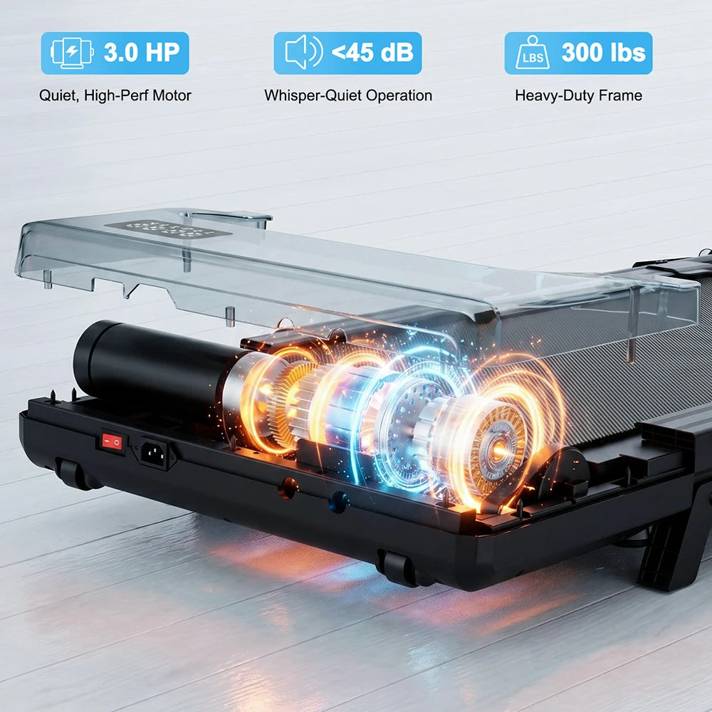 Superun Foldable Treadmill For Home With Adjustable Incline