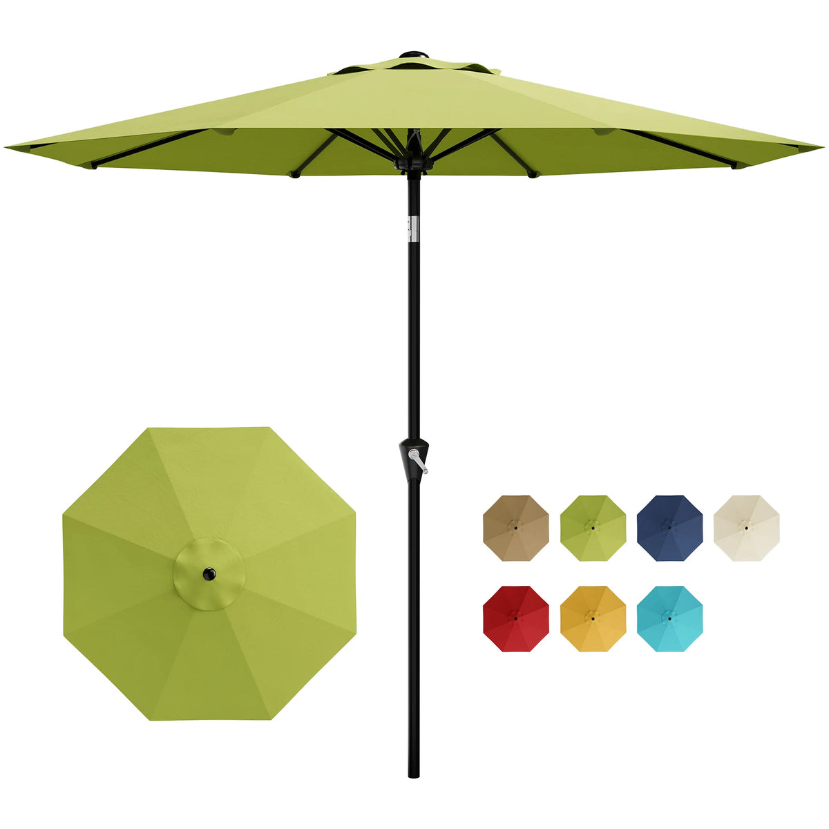 HiMISS Waterproof Market Umbrella With UV Protection And Tilt