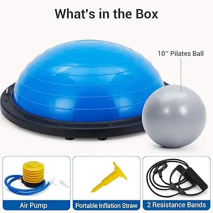 Half Exercise Ball Balance Trainer For Yoga Pilates Fitness