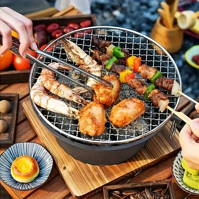 Zoe Cast Iron Outdoor Stove For Charcoal And Alcohol Cooking