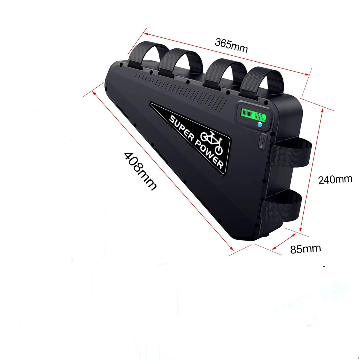 UNITPACKPOWER 48V 60V Electric Bike Battery Pack With 21700 Cells