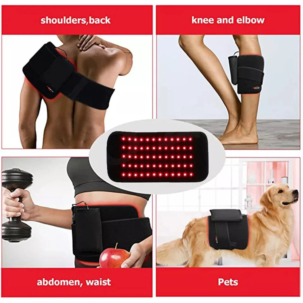Infrared Led Light Therapy Portable Heating Pad For Pain Relief