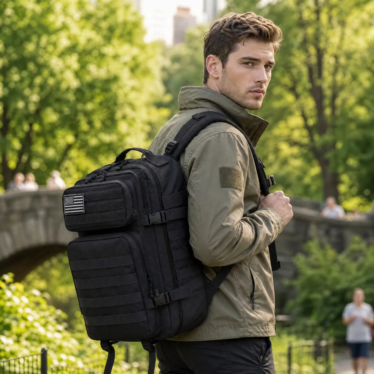 ReFire Gear Durable Tactical Fishing Backpack With Molle Pockets