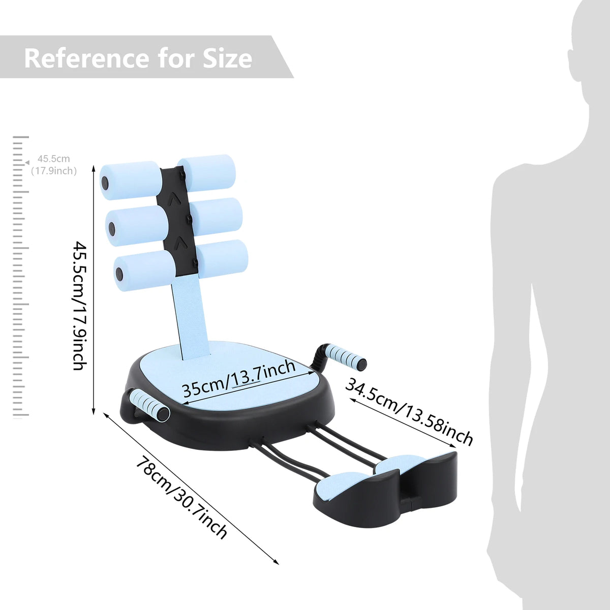 Multifunctional Sit Up Bench With Pull Ropes And Foam Pad