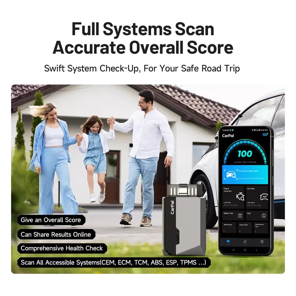 Topdon Bluetooth OBD2 Scanner Full System Vehicle Diagnostic Tool