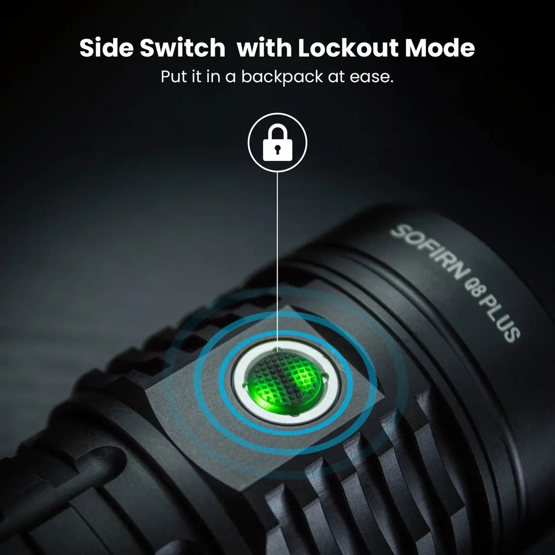 Sofirn Q8 Plus High Power USB Rechargeable LED Flashlight XHP50B