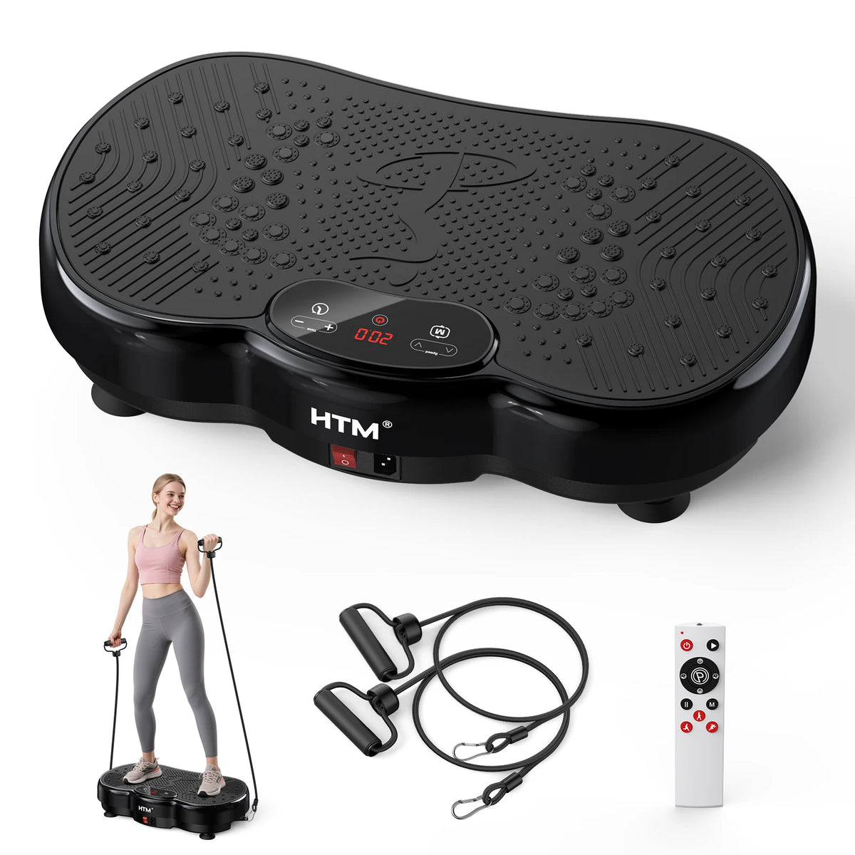 Adjustable Vibration Exercise Plate Machine For Full Body Fitness