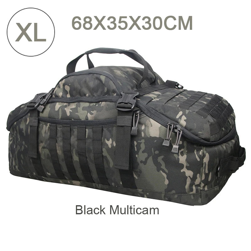 LQARMY Tactical MOLLE Backpack for Hiking Camping Travel and Mountaineering