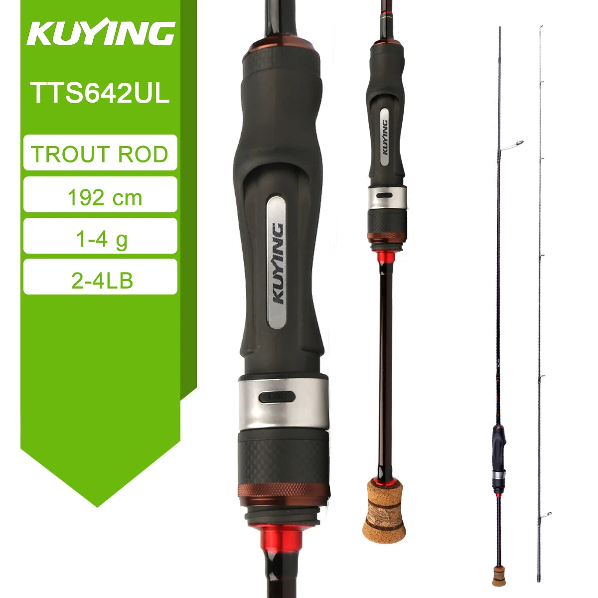 Kuying Teton Carbon Spinning Casting Fishing Lure Rod