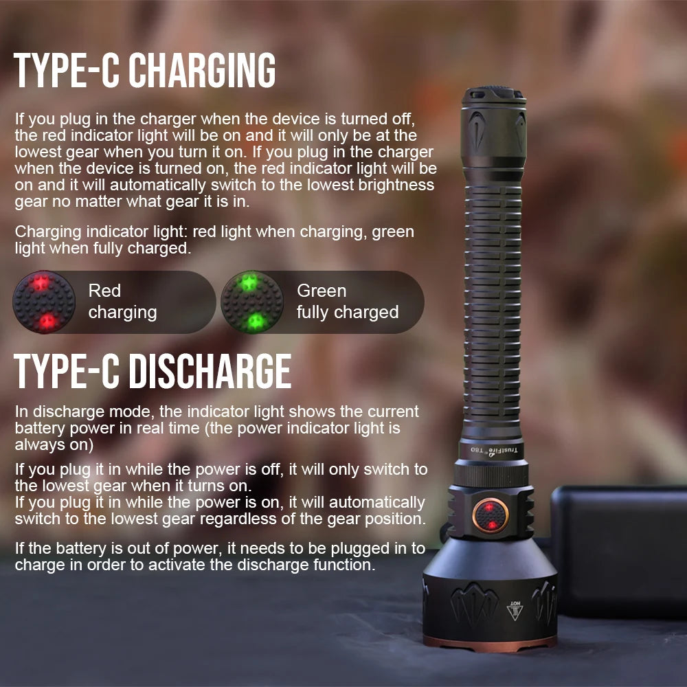 TrustFire 3800 Lumens Tactical LED Rechargeable Flashlight