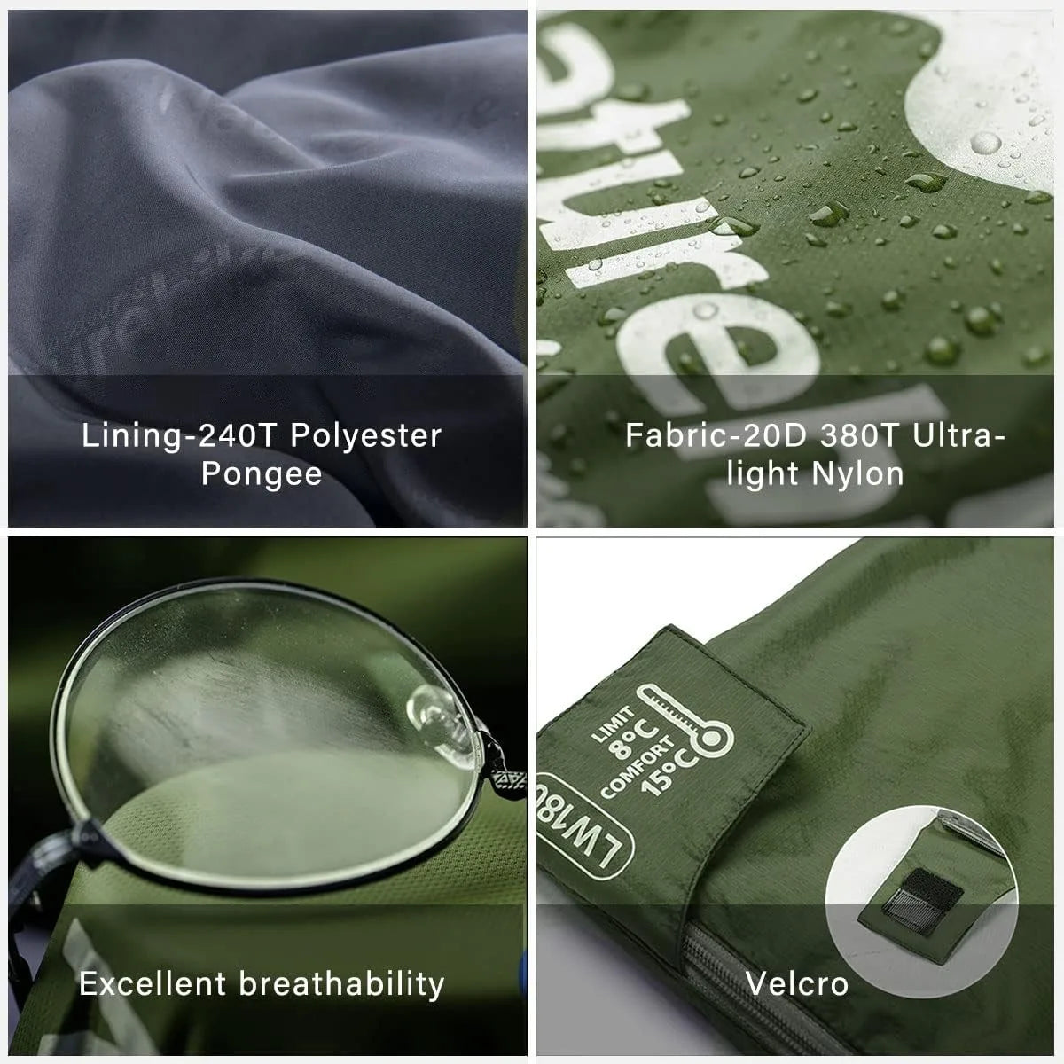 Naturehike Ultralight Envelope Backpacking Sleeping Bag