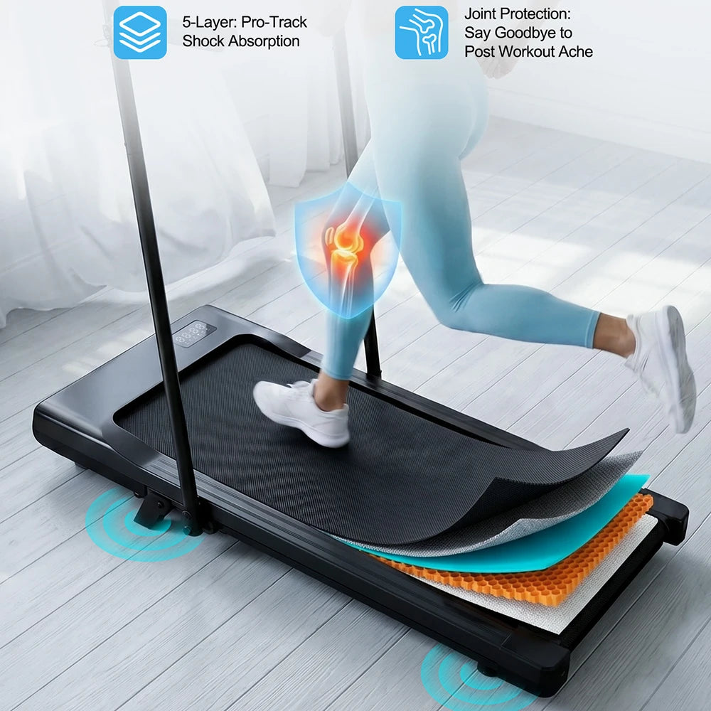 Superun Foldable Treadmill For Home With Adjustable Incline