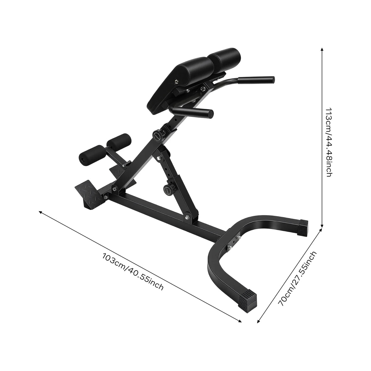 Adjustable Hyperextension Bench For Home Gym Strength Training
