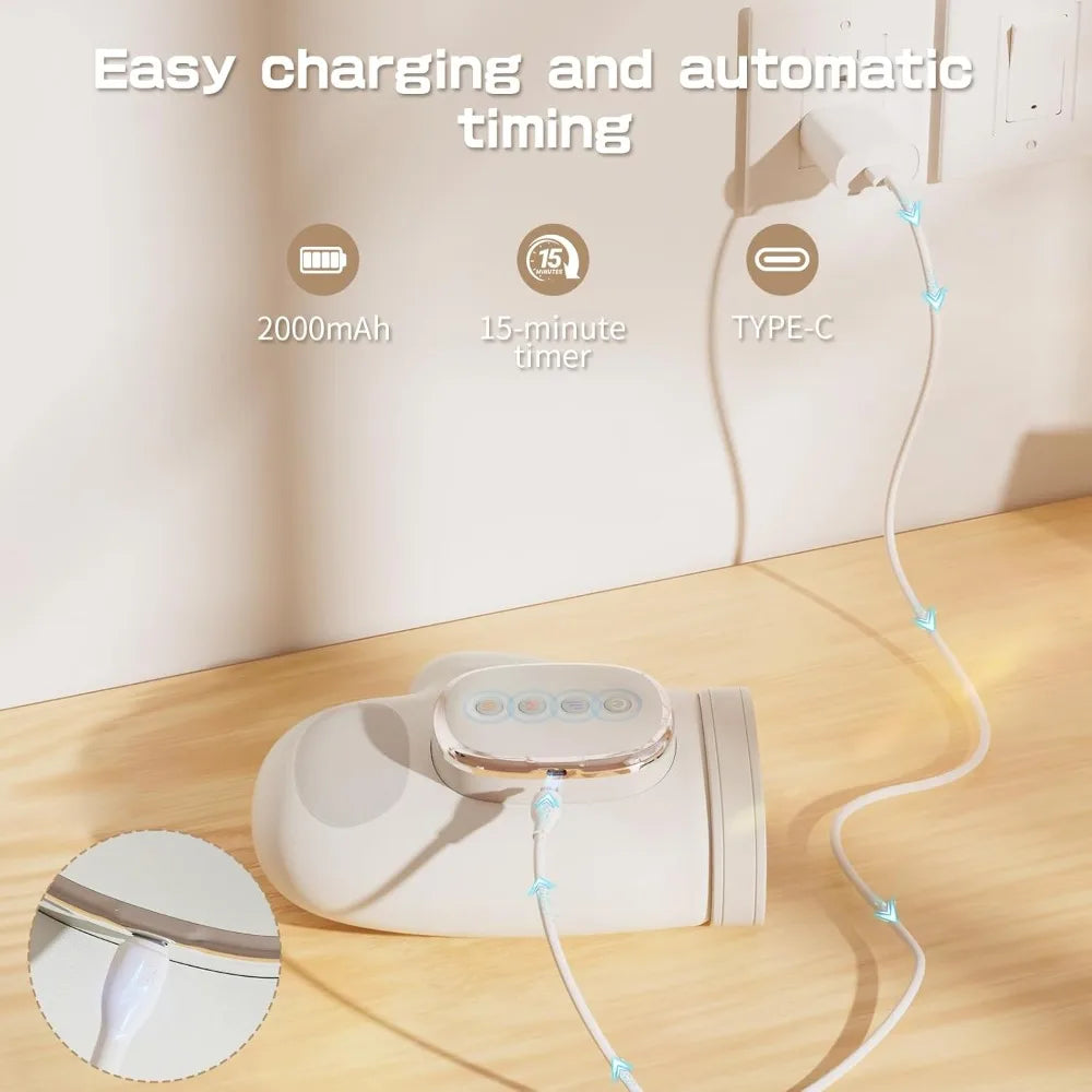 Cordless Electric Hand And Wrist Massager With Heat And Compression