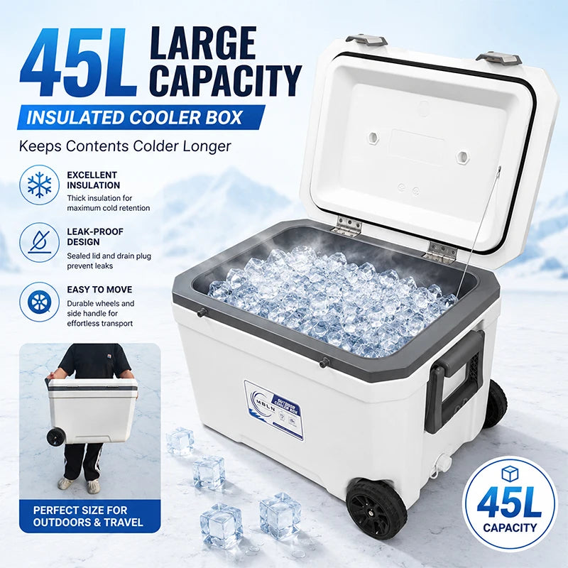 Insulated Fishing Cooler Bag With Live Fish And Gear Storage