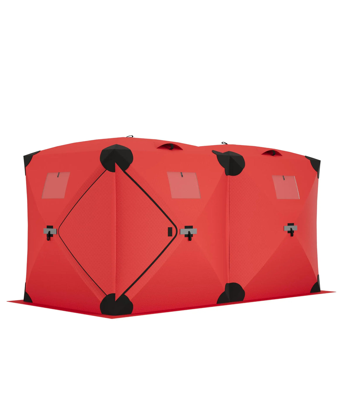 Pop Up Ice Fishing Tent Insulated Hub Style Shelter