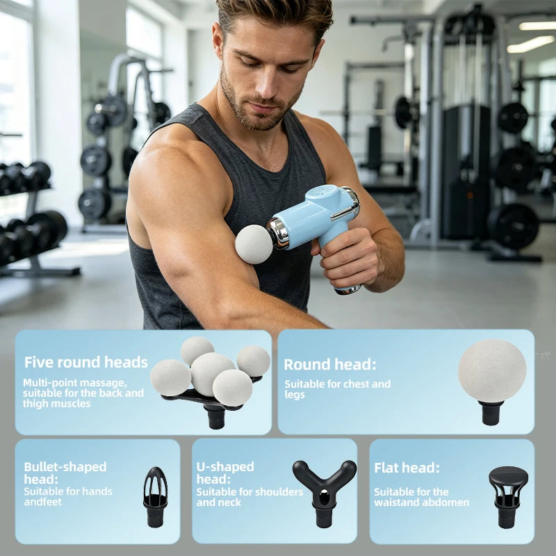 Mini Portable Massage Gun For Enhanced Muscle Recovery