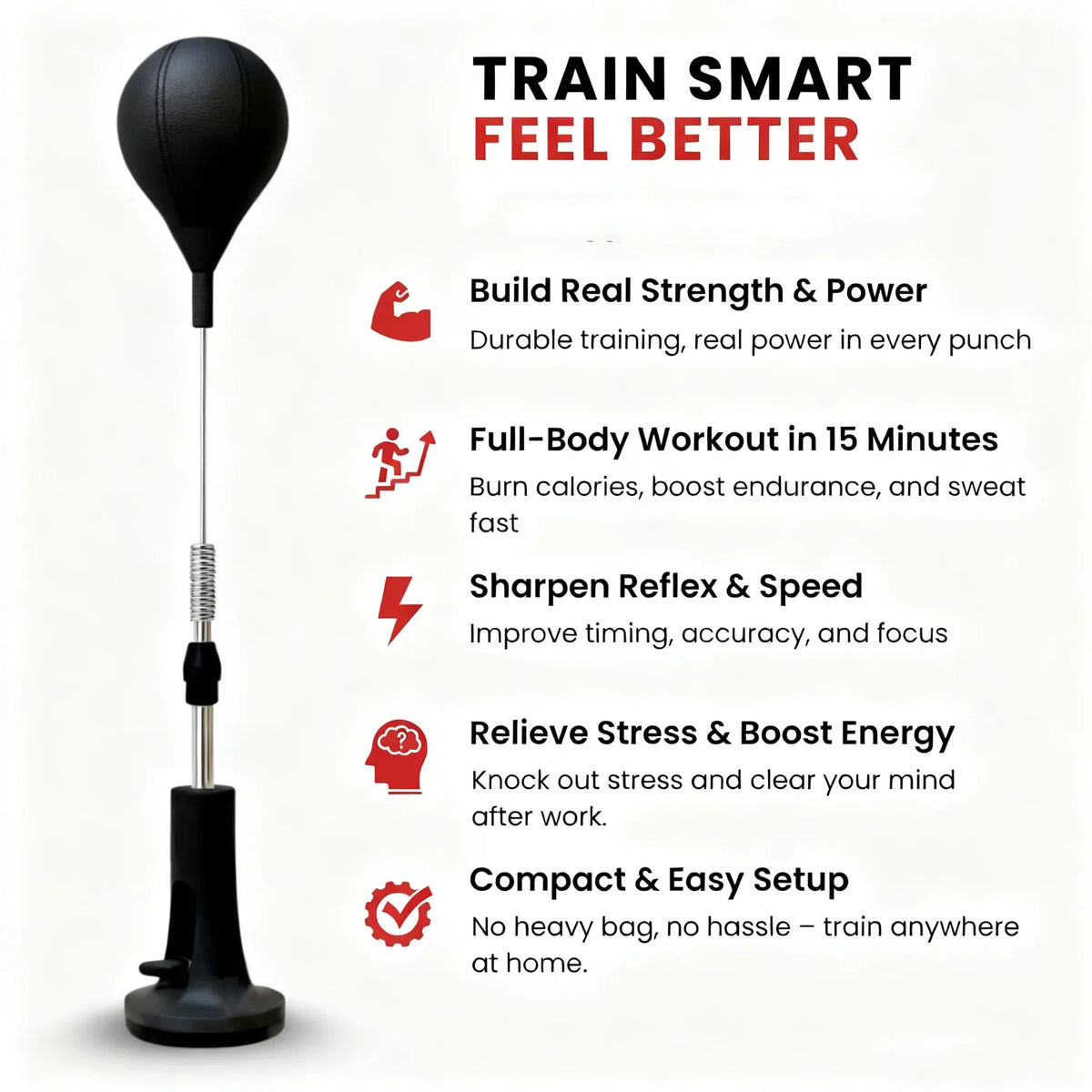 Premium Cobra Boxing Reflex Bag For Home Fitness Agility Training